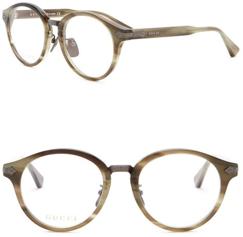 round gucci eyeglasses|gucci 50mm round sunglasses.